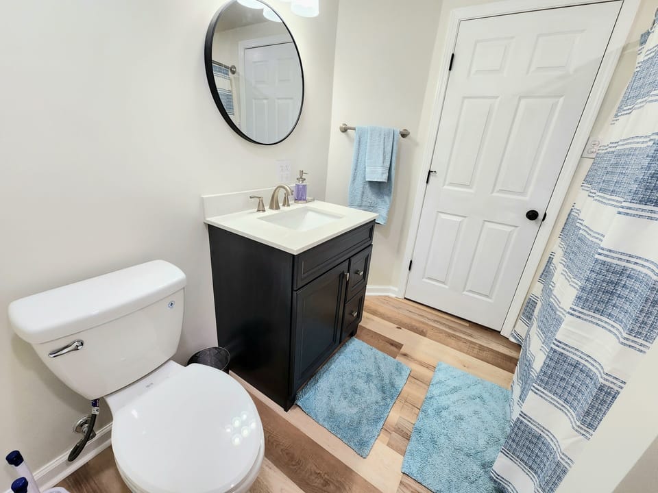 Bathroom #3 - on lower floor with King bedroom and game room 