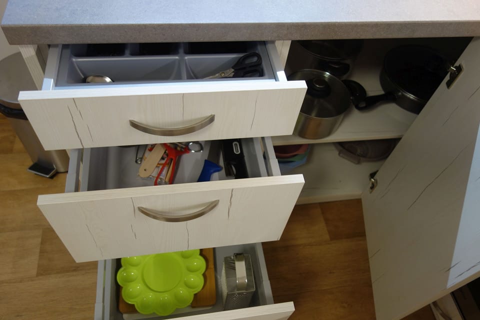 The kitchen is fully equipped