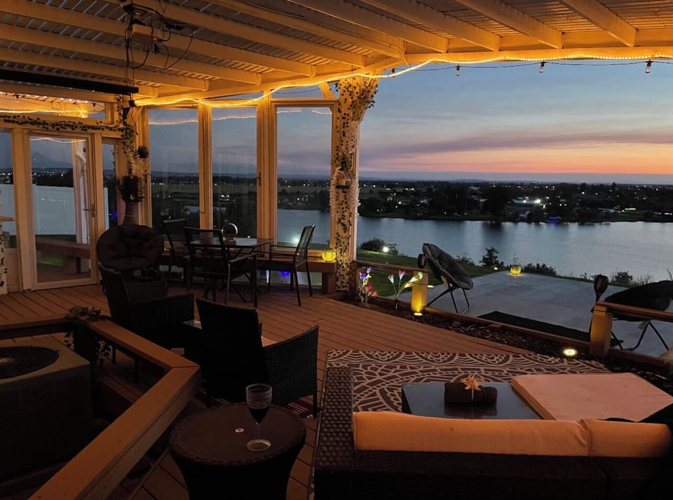 Outdoor Pergola - Sunset water view