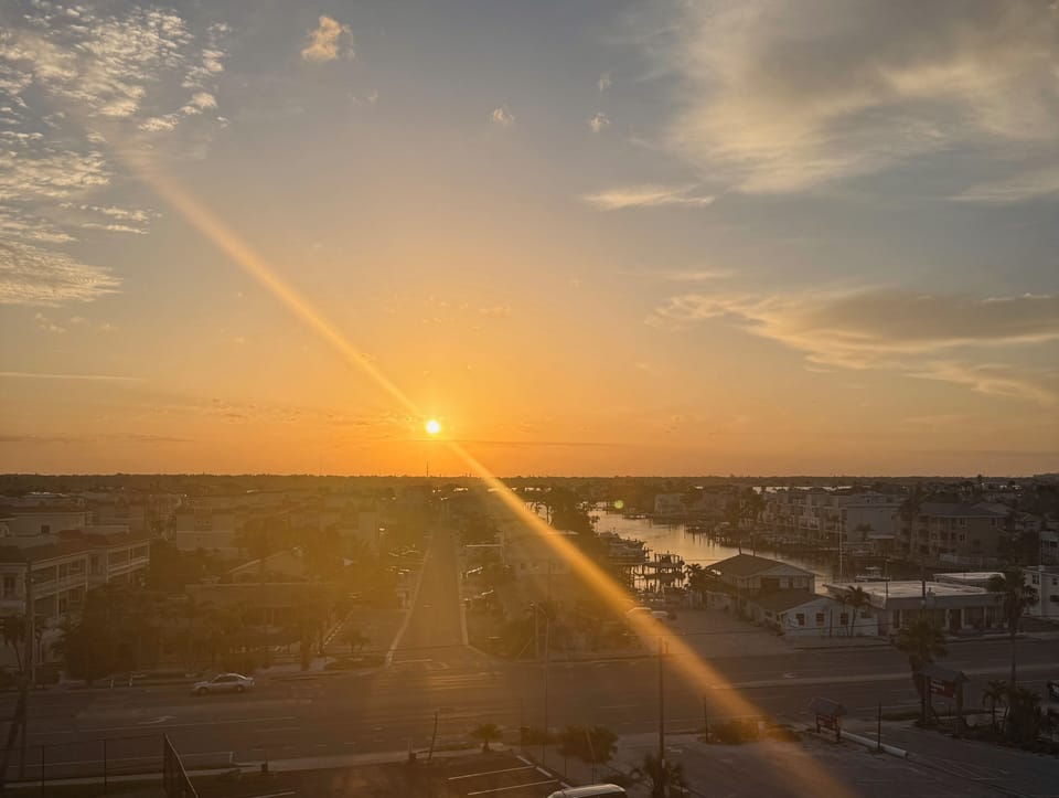 Sunrise view across the Intracoastal 