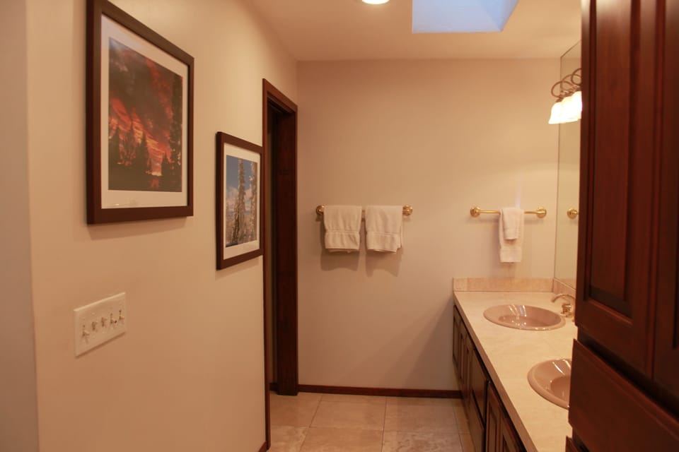 Main suite bathroom on main floor (updated paint)