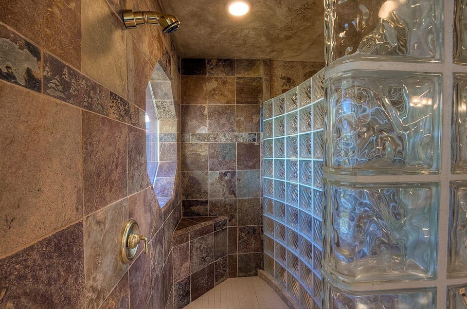 Shower in main bedroom suite