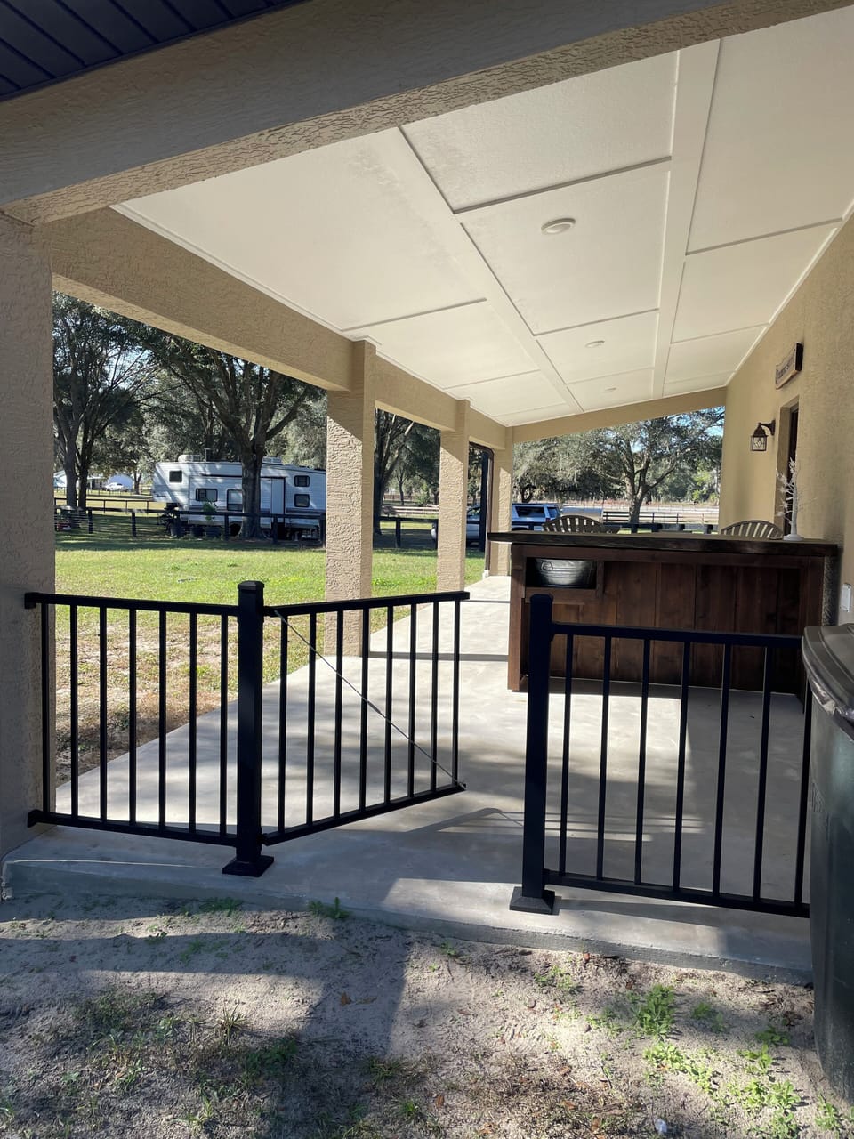 Entrance from parking