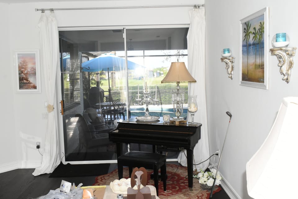 LIVING ROOM; FURNITURE ON ORDER TO BE DELIVERED SOON