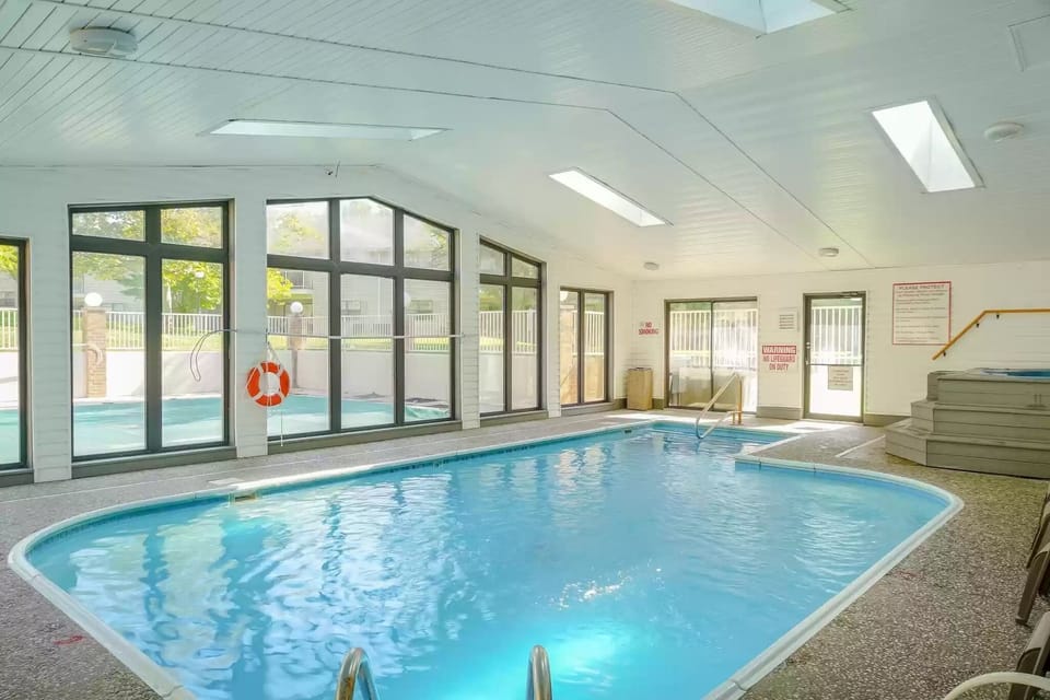 Indoor pool open year round with the exception of some major holidays.