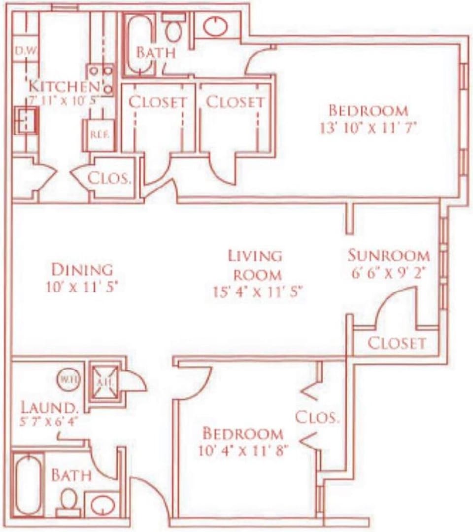 Spacious floor plan. 
