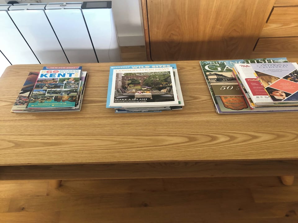 Leaflets in living room