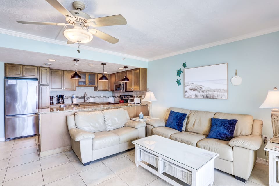 Living Room with Balcony Access