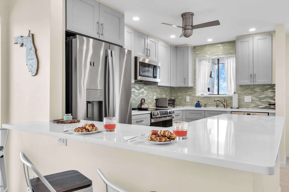 Newly remodeled kitchen