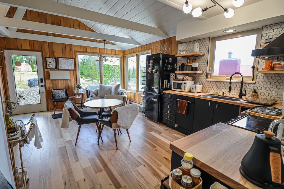 Kitchen and living area
