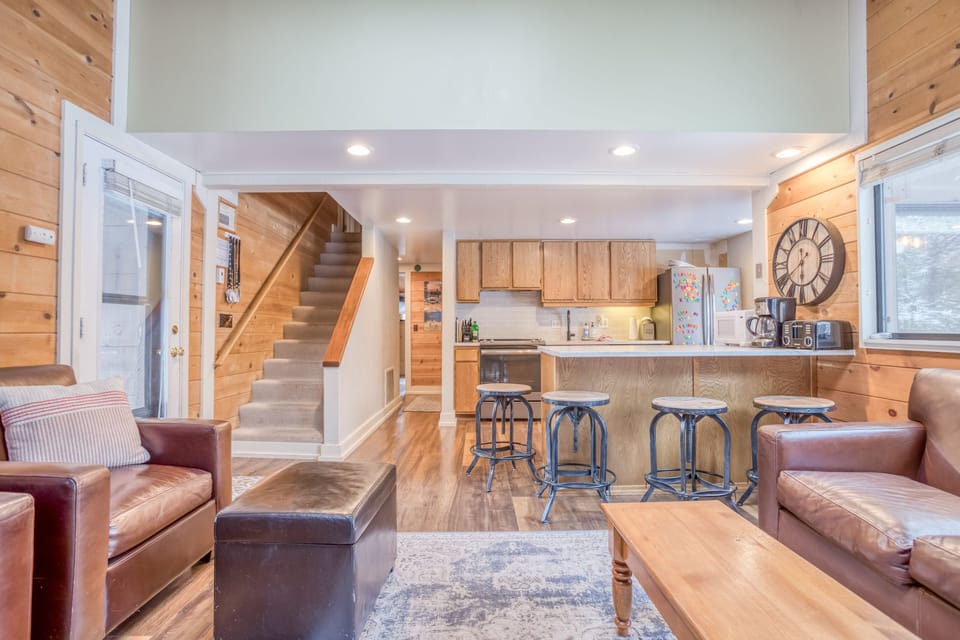 Living Area and Kitchen