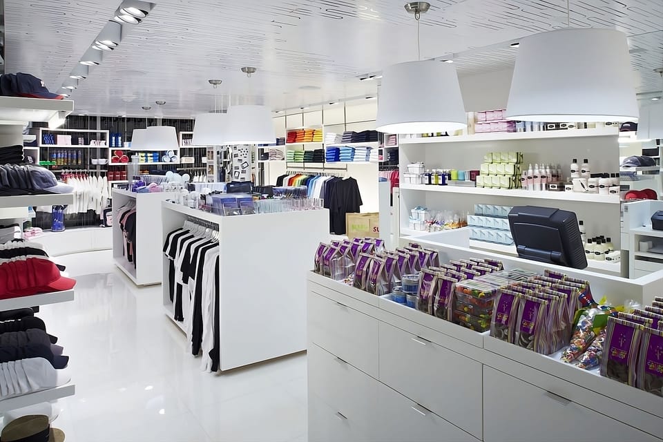 Browse essentials and treats in a bright, convenient boutique.