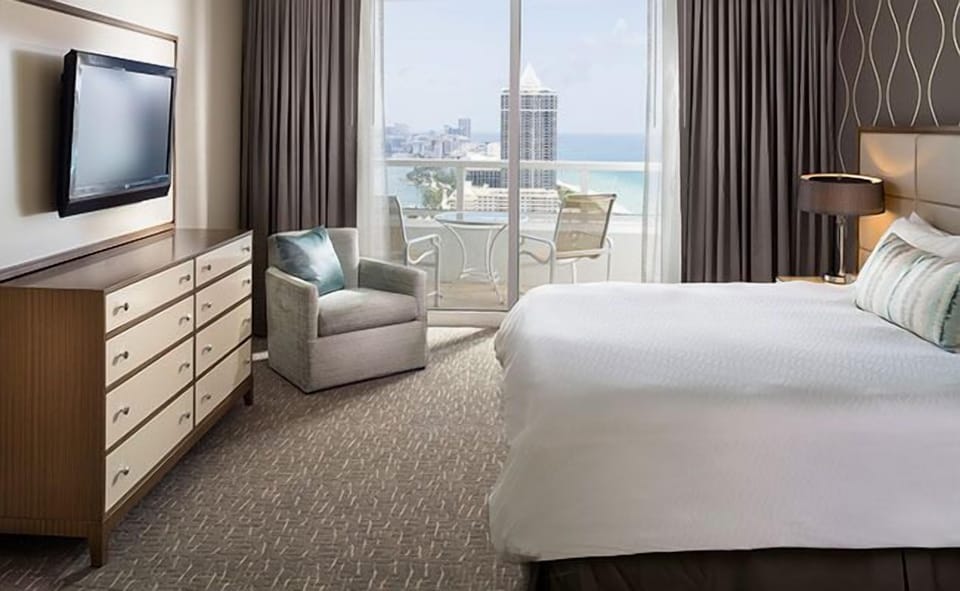Step onto the balcony and breathe in sea breezes.