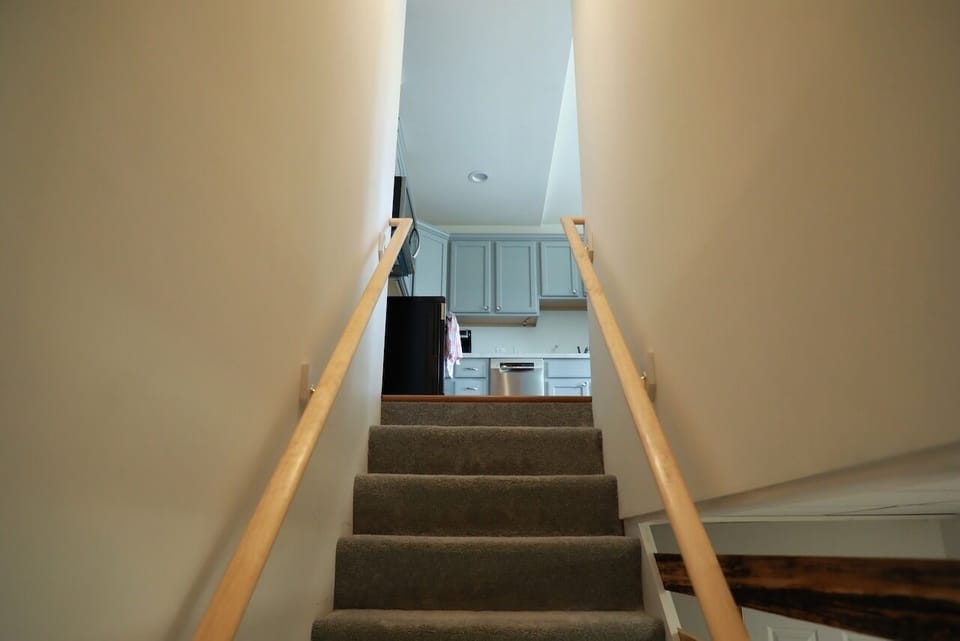Looking upstairs