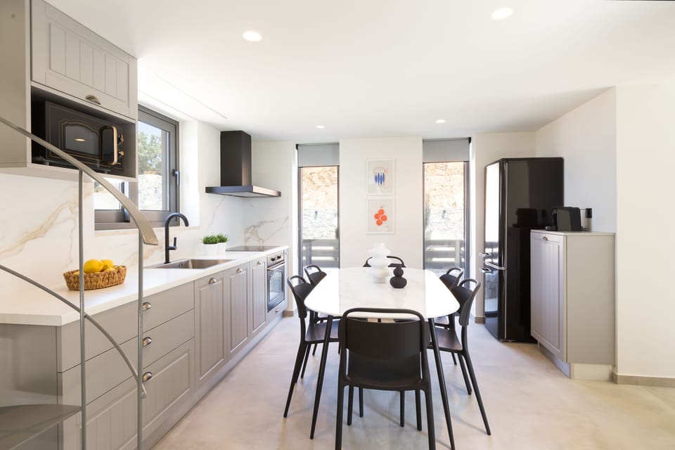 A fully equipped kitchen for culinary creations.