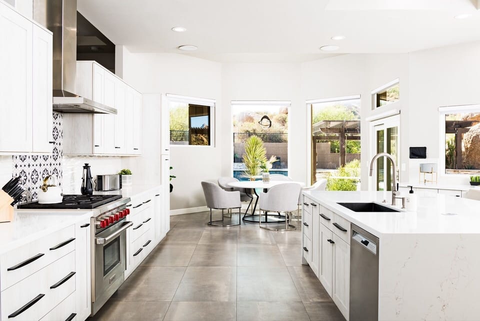 Fully stocked, chef ready kitchen