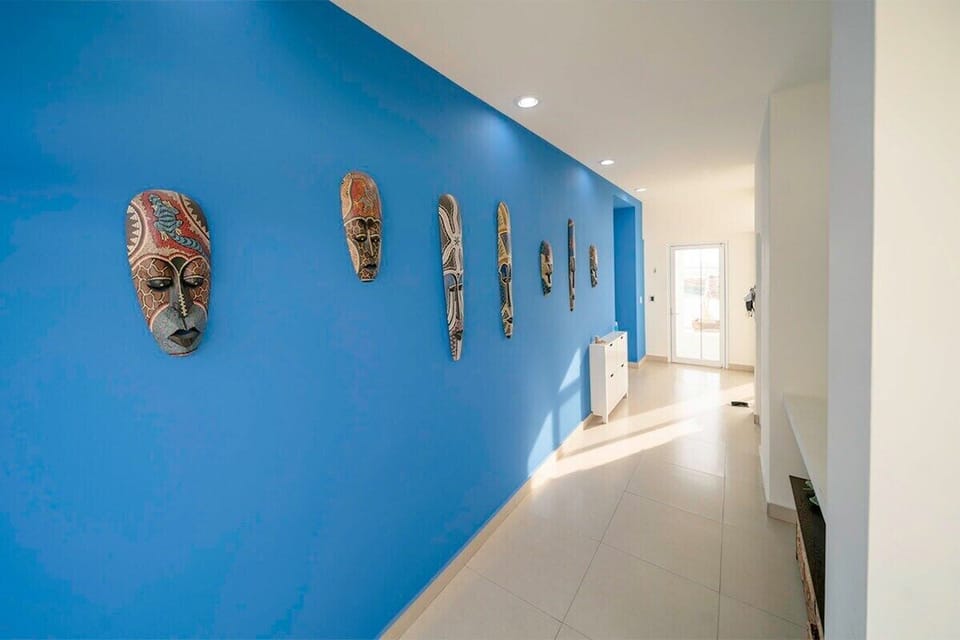 Unique artistic masks, leading to bright spaces.