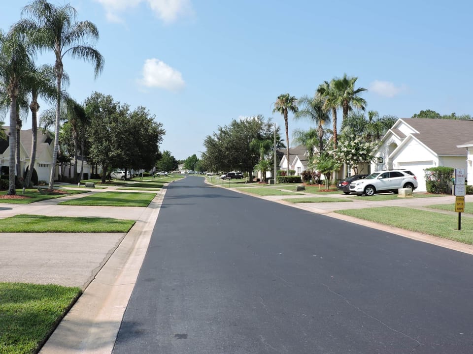 Your villa is on tree lined Lake Berkley Dr