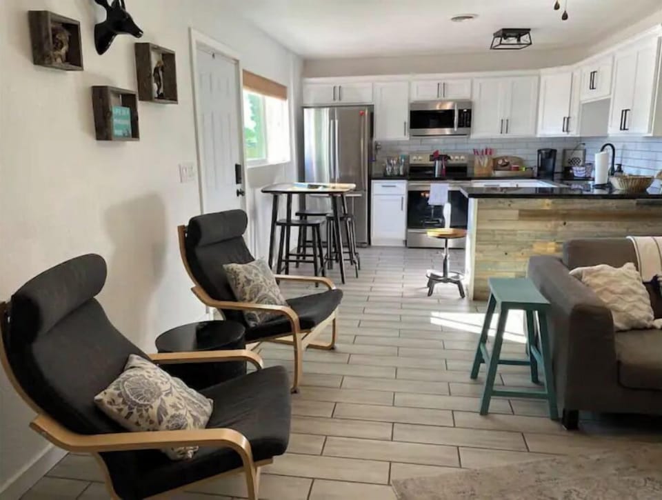 The house has an  open concept for families.