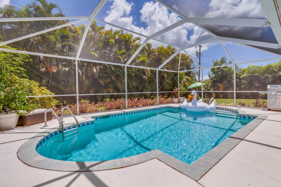 Jump into our swimming pool to escape the hot Florida sun