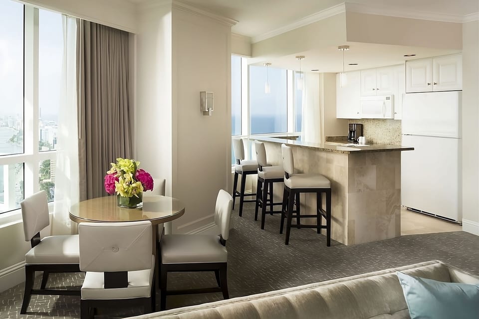 Gather for easy meals in the bright kitchen and dining nook.