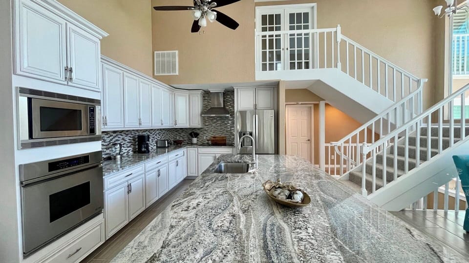 Gorgeous kitchen with every accoutrement.