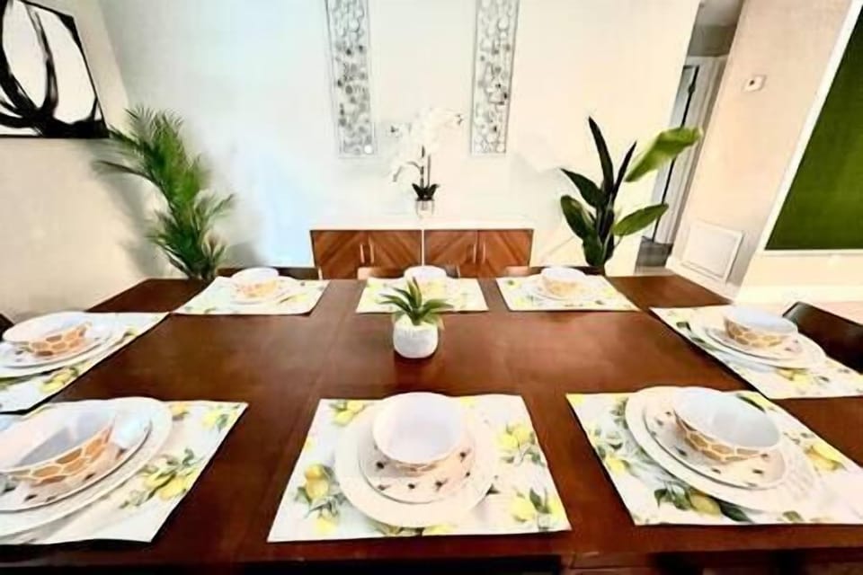 Dining Table with place settings