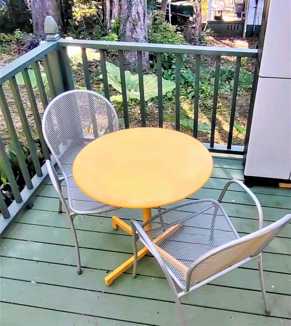 Outdoor Patio Seating on raised deck