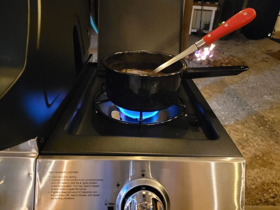Grill side burner for all of your sides