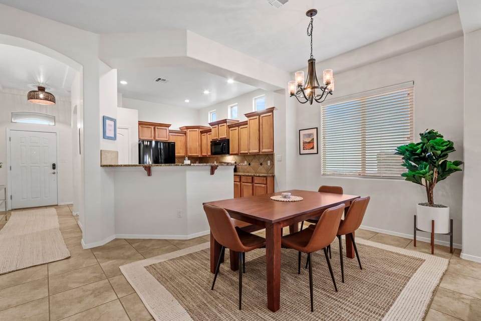 Dining room + kitchen
