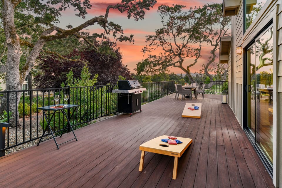 Play corn hole while BBQing..