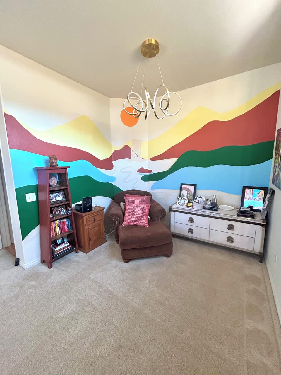 Primary bedroom reading nook