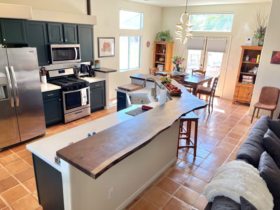 Fully stocked kitchen