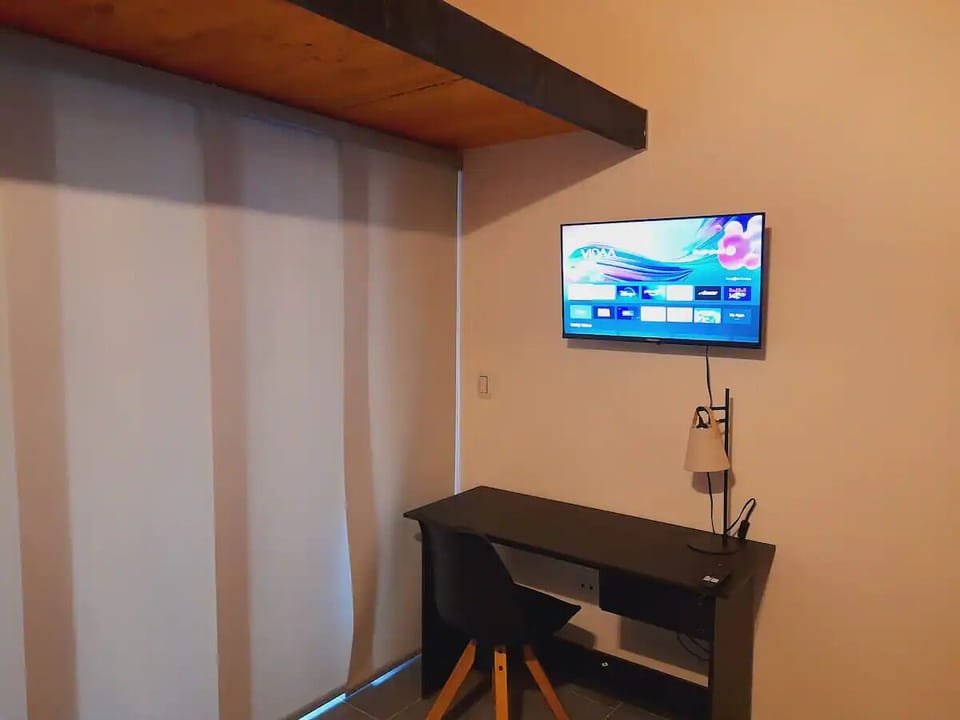 Room with Smart TV, Closet, Desk, 