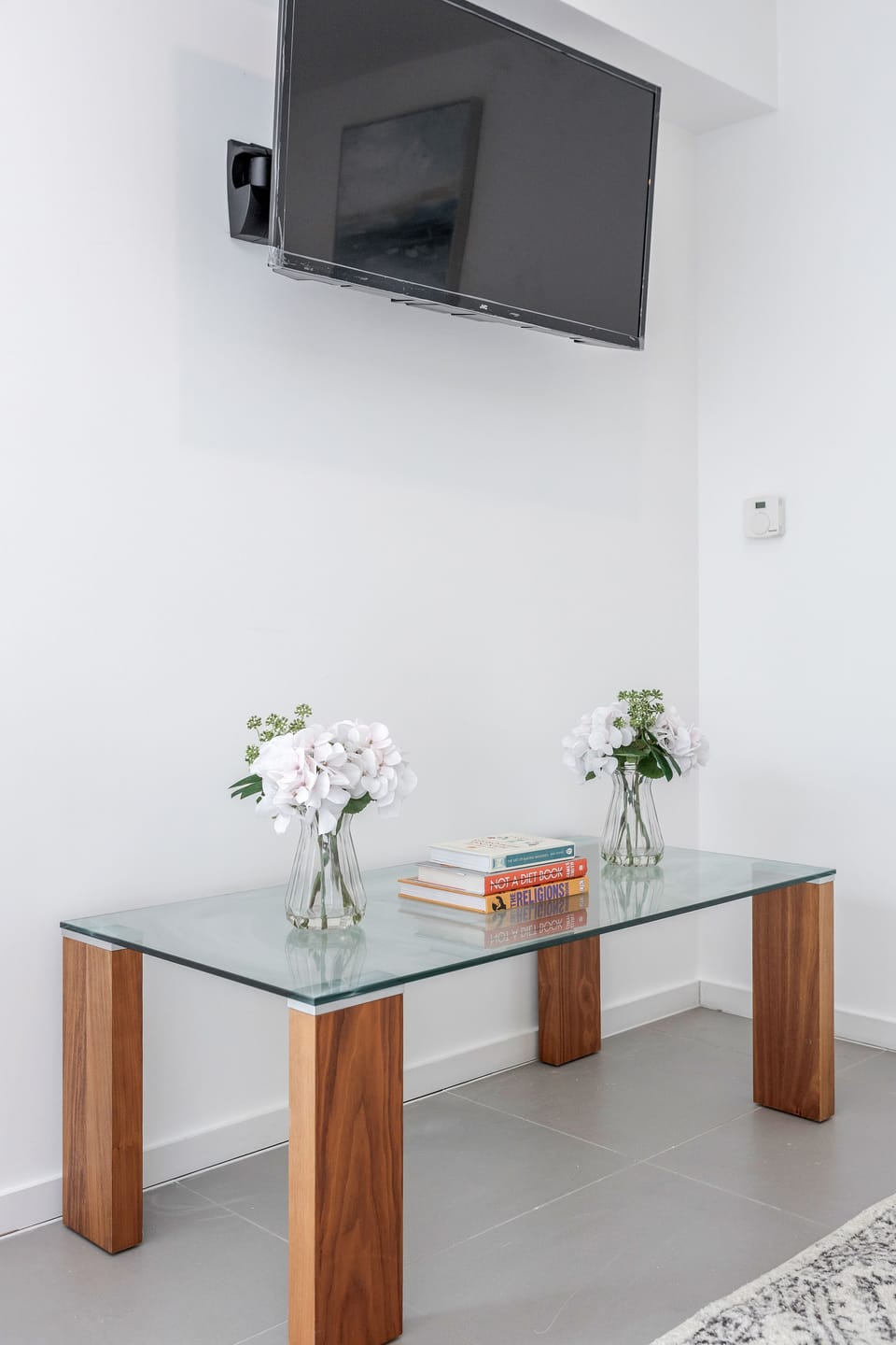 TV with some books to read