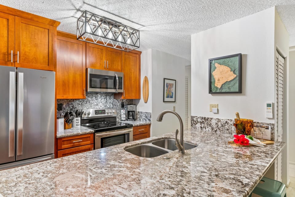 Well equipped kitchen