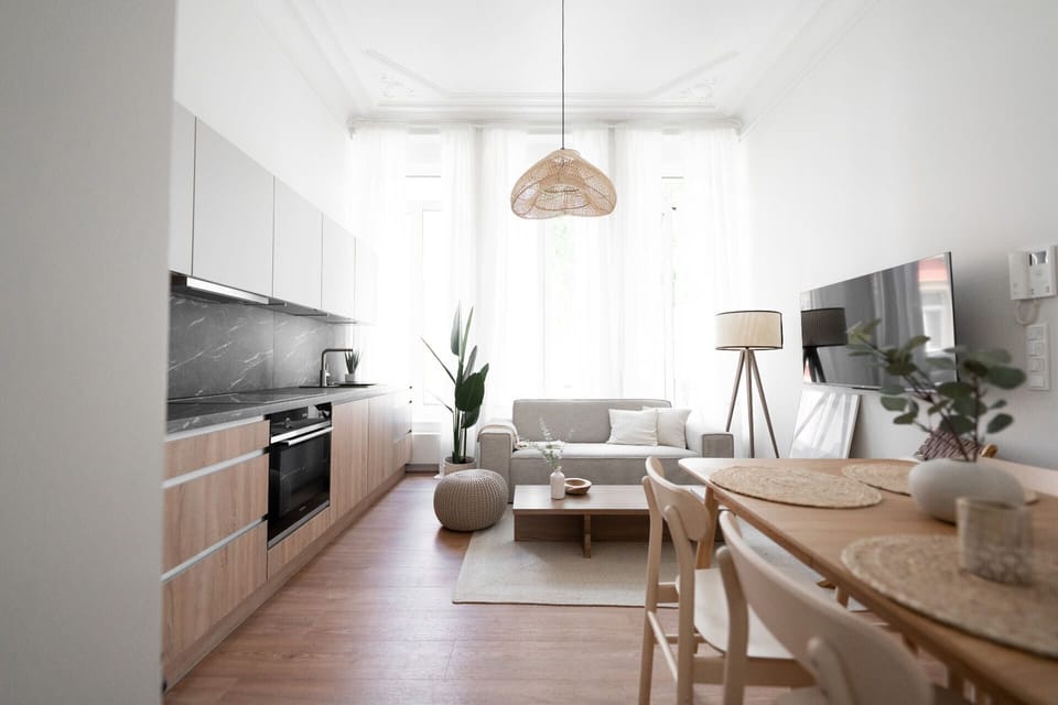 Cook in style with our fully equipped, sleek kitchen.