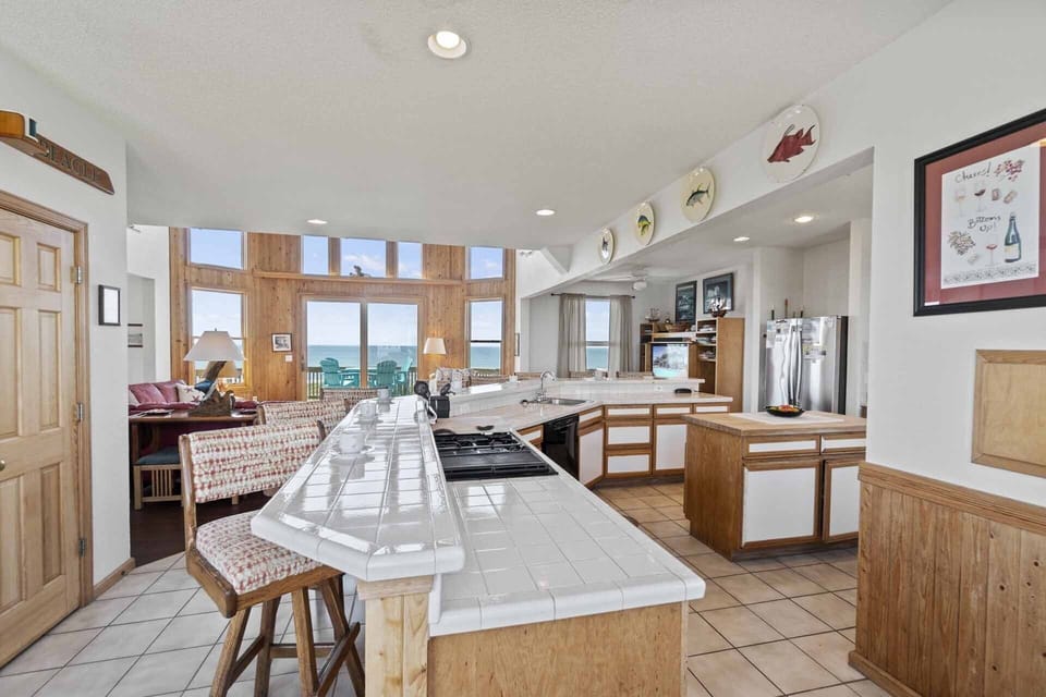 You won't miss a moment of action — or the views —thanks to the open layout.