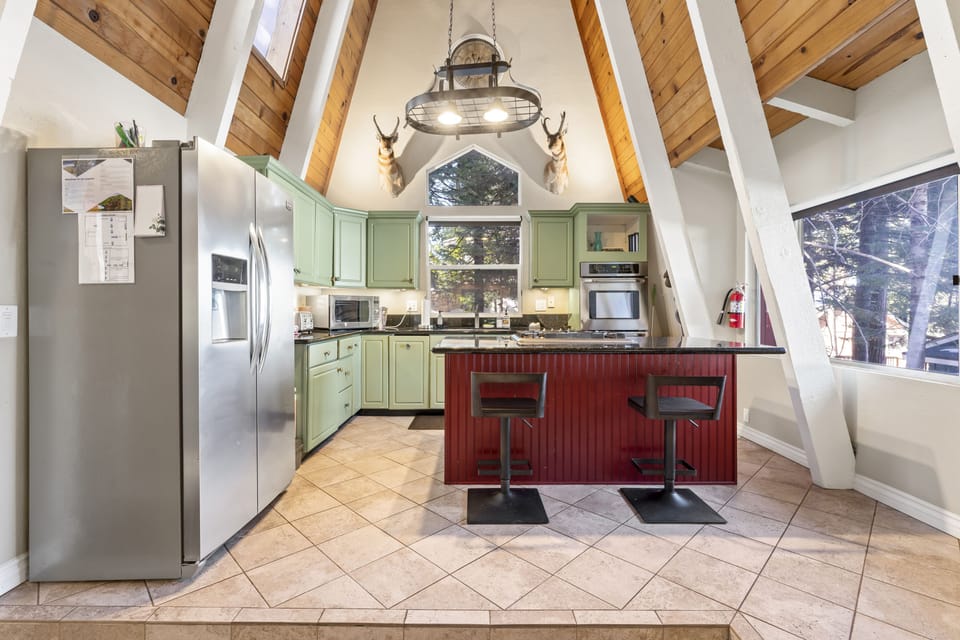 Another great view of the chef's kitchen.