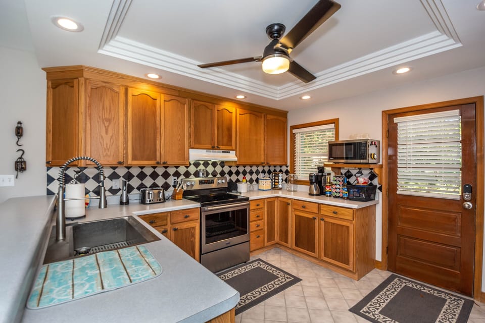 Fridge with coffee station