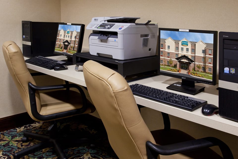Self-service coin-operated laundry room on-site — washers and dryers available daily for extended-stay guests