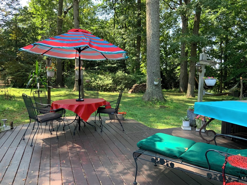 Deck off living room 