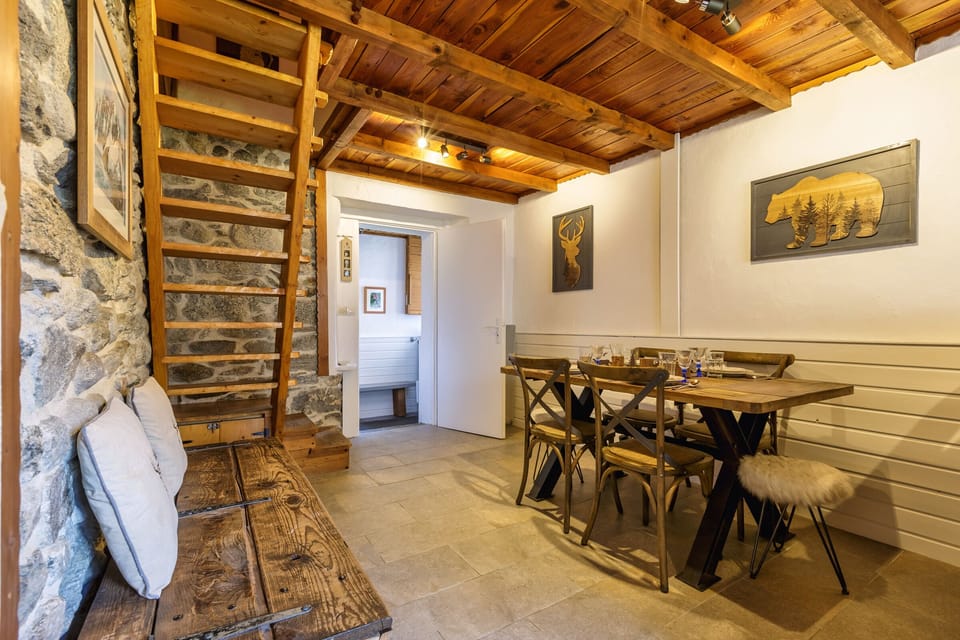 Stylish dining area