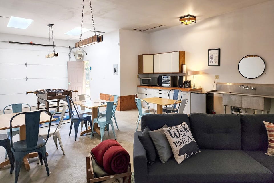 Sleeper sofa for extra guests or for movie night!