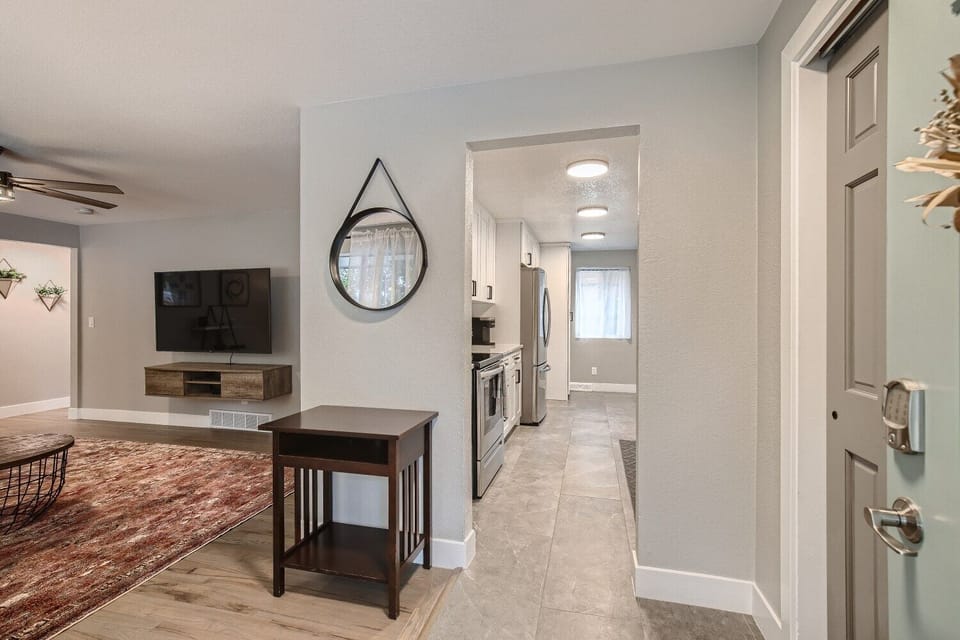 Modern touches throughout.