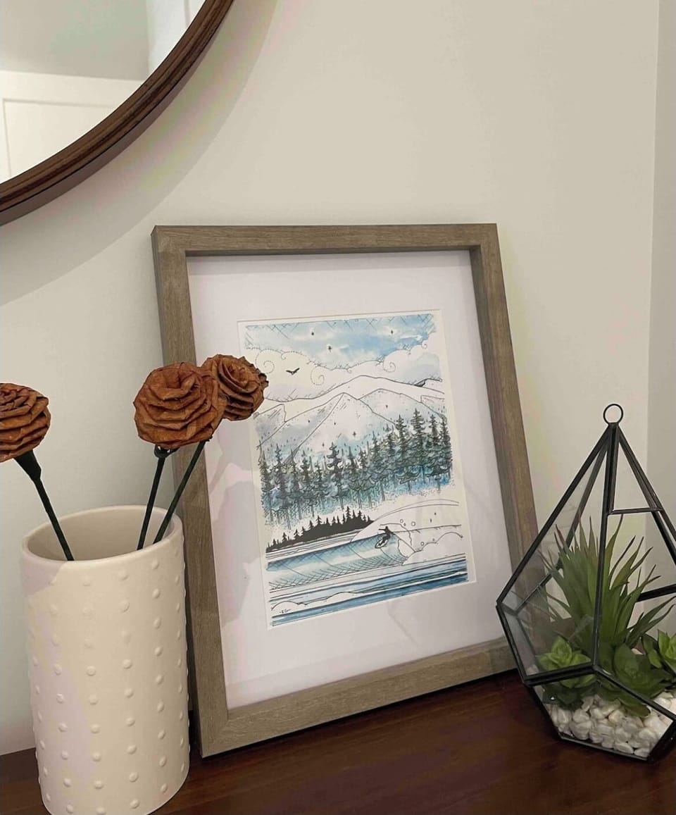 Cedar roses and Westcoast art.