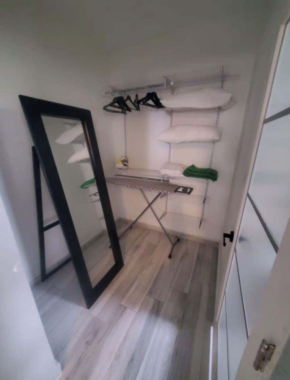 Closet with plenty of shelves 
