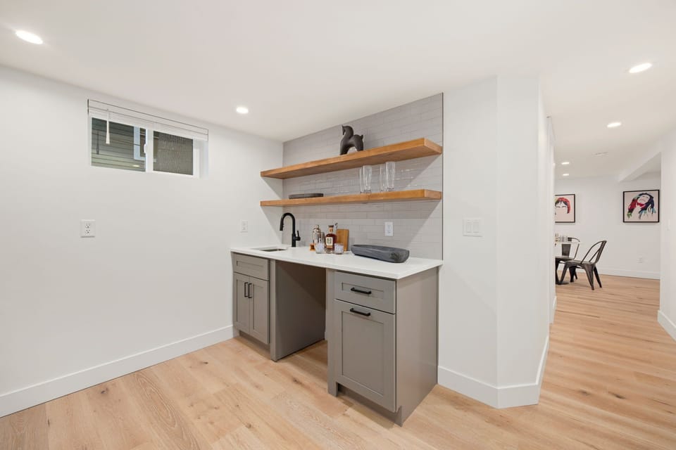 Media Lounge and Game Room | Wet Bar (basement level)