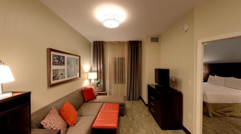 Unwind on the comfortable couch after a wonderful day outside!