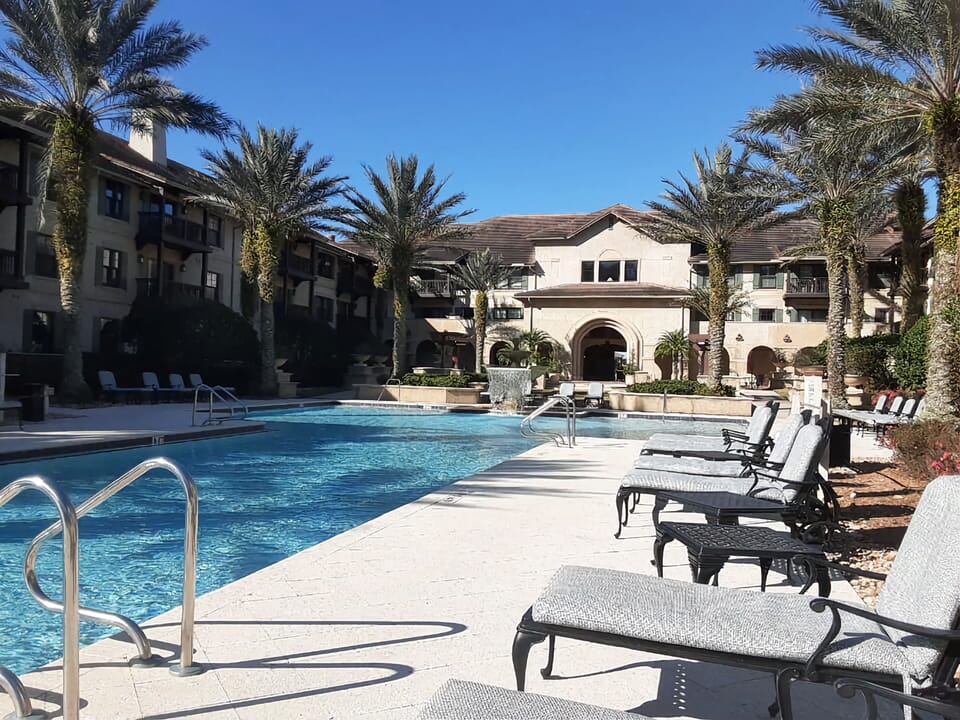 Laterra Pool .  Waiting for you to get in the water. New pool lounging chairs. 